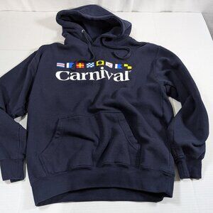 Carnival Cruise Line Navy Blue Hoodie Men's Medium